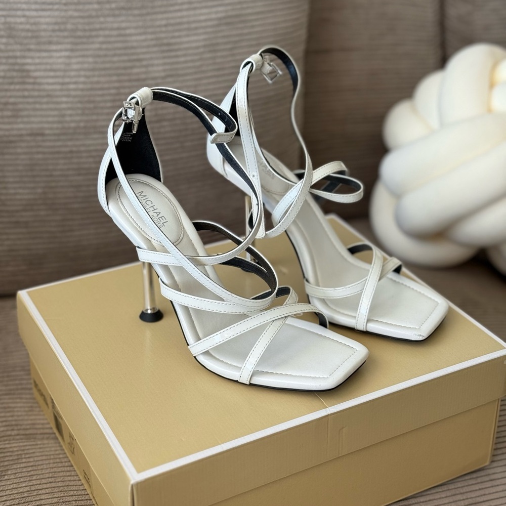 Michael Kors Elegant Cream Strappy Heels